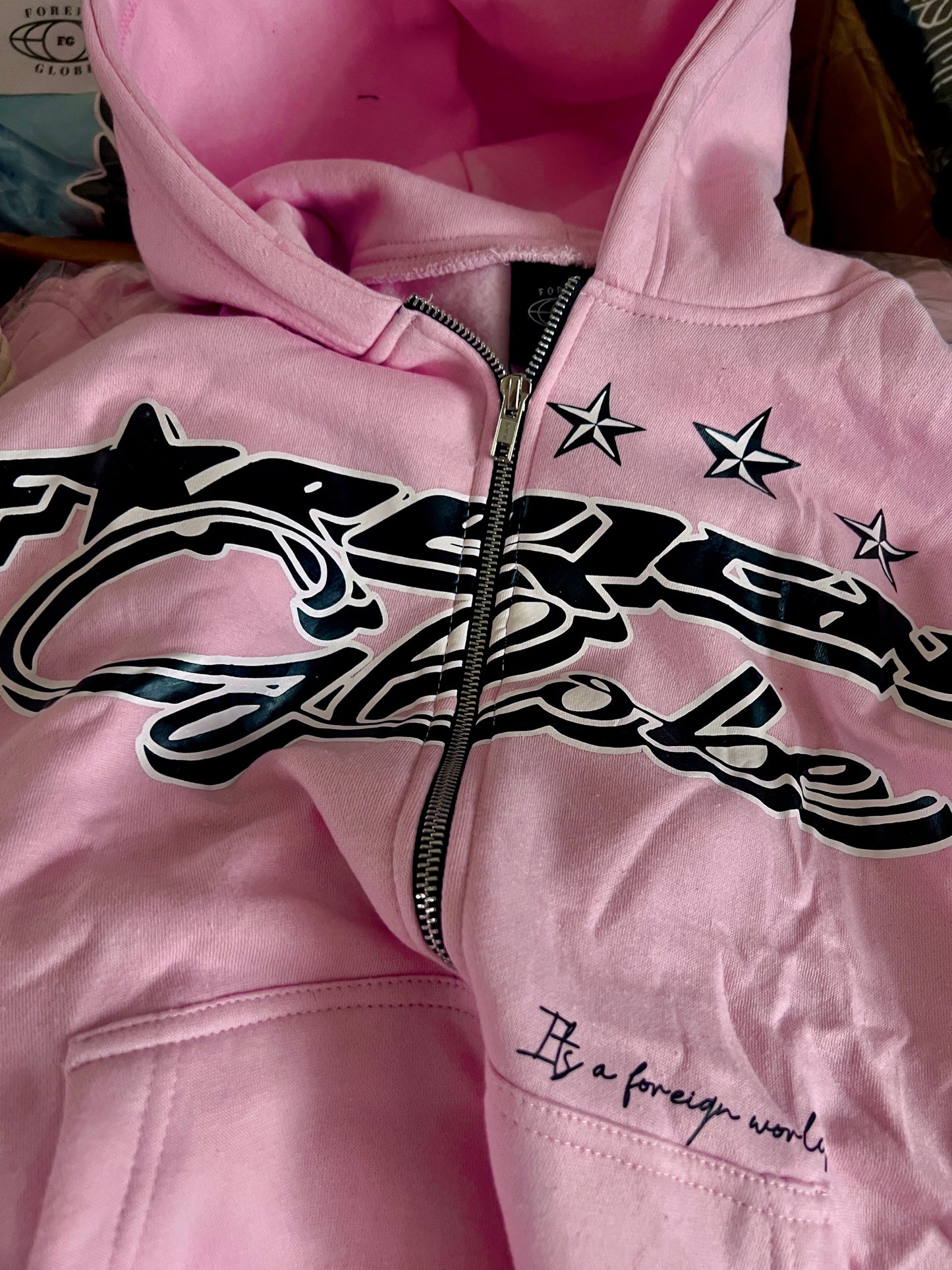 Candy Pink Y2k Zipup Tracksuit