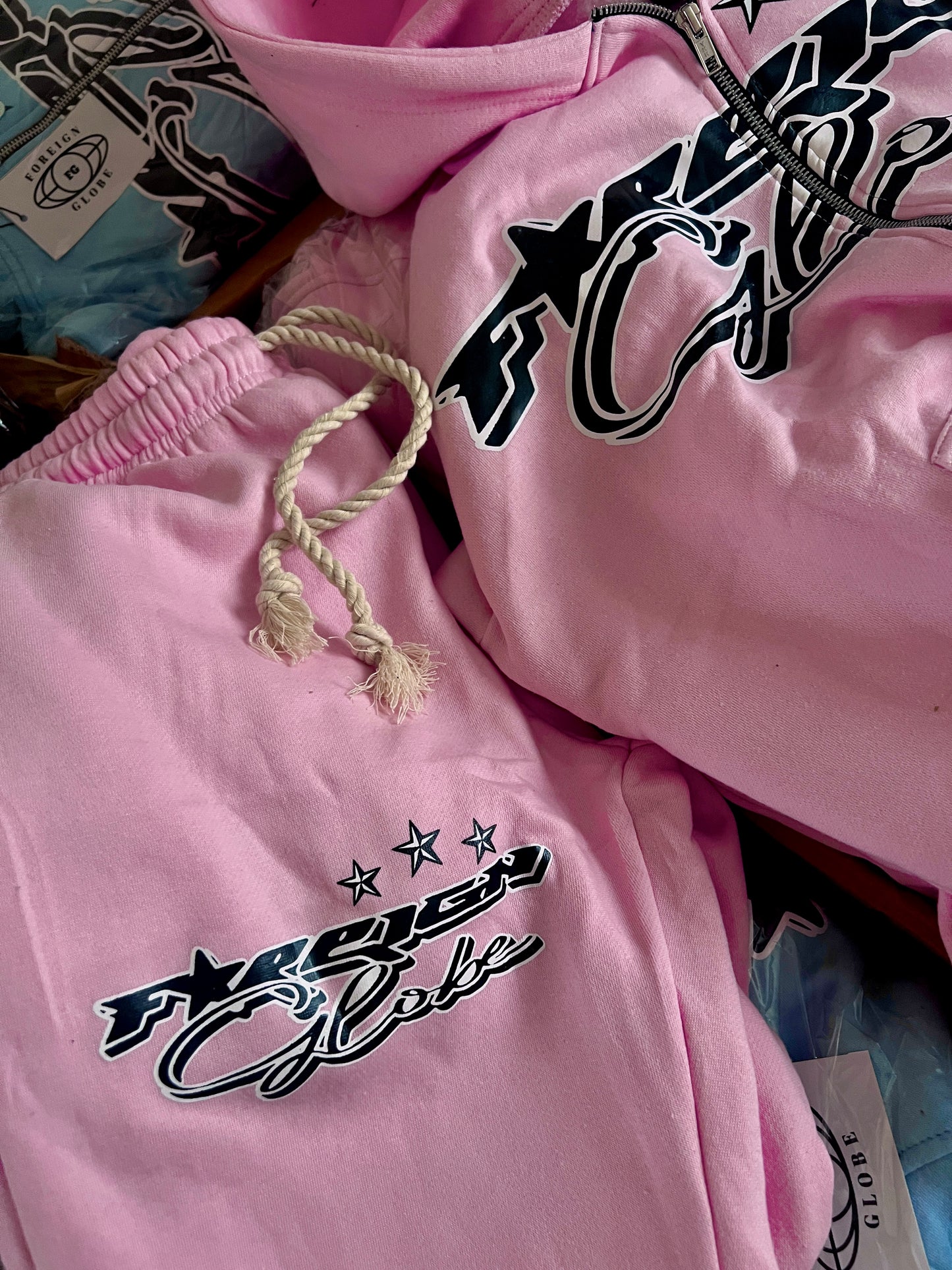 Candy Pink Y2k Zipup Tracksuit